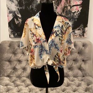 Wilfred size M tropical print shirt